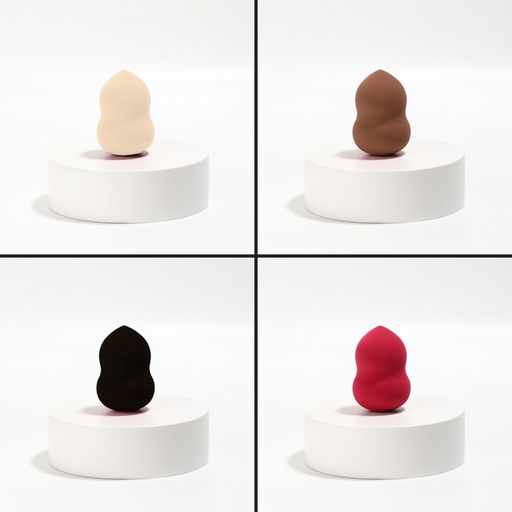 Цена за 2 шт. Спонж для макияжа «Амфора», 6×4 см, увеличивается при намокании, МИКС