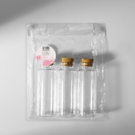 Баночки для хранения бисера, d=3×8 см, 3 шт.