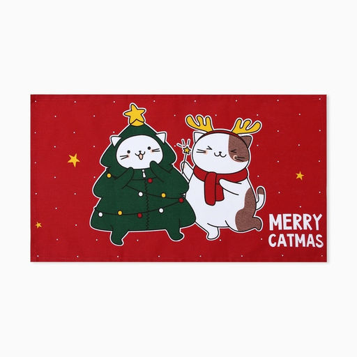 Набор новогодних полотенец Доляна Merry catmas 35х60см-3 штуки,100% хлопок 160 г/м2  фото 6