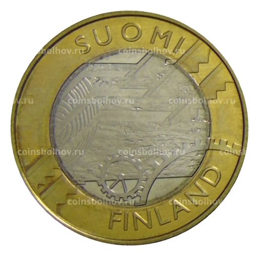 Монета 5 евро 2011 года Финляндия Исторические регионы Финляндии Уусимаа