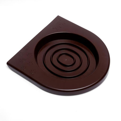 Туалет для приучения кошек к унитазу 39,2 х 38,7 х 3 см, коричневый - Пижон фото 3