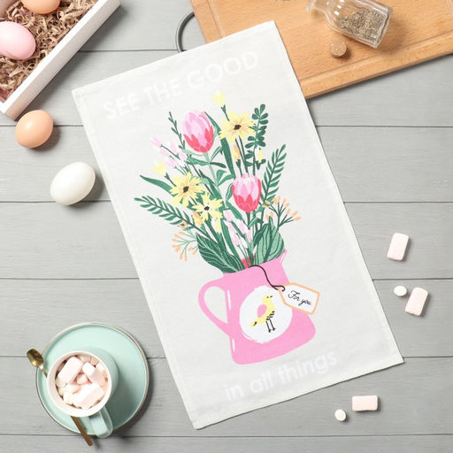 Полотенце кух. Доляна Красота во всем 28х46 см, рогожка, 100% хл, 160г/м2  фото 2