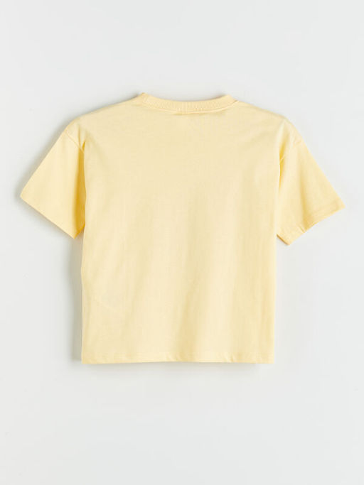 Bisiklet Yaka Bask?l? Erkek ?ocuk Ti??rt