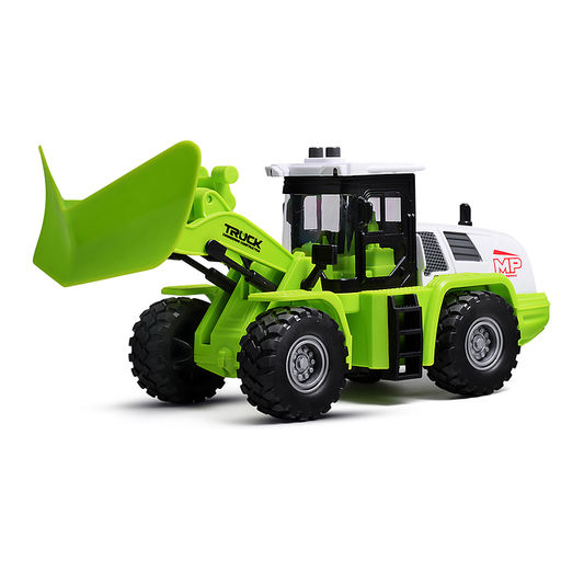 Трактор "Строитель" 1:16 (свет, звук) в коробке (зеленый)