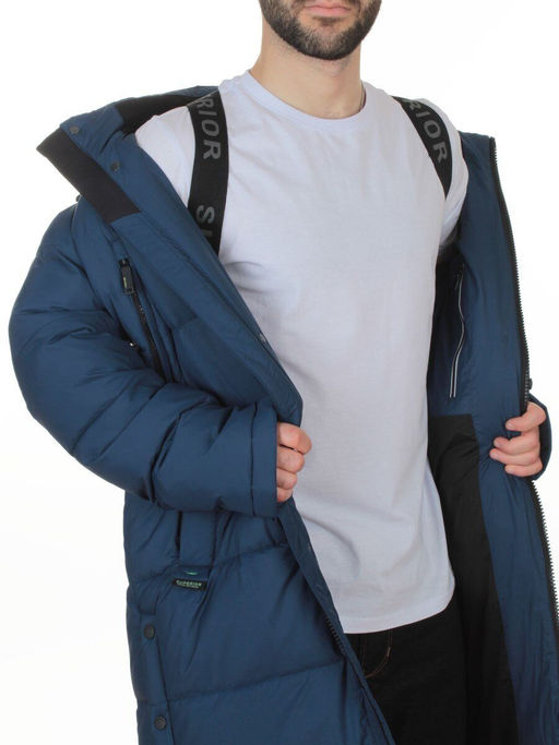 D6599 BLUE Куртка мужская зимняя (200 гр. холлофайбер)