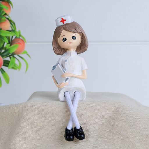 Цена за 2 шт. Фигурка Врач висячие ножки 2 штуки набор 17 см / K313 /уп 96/