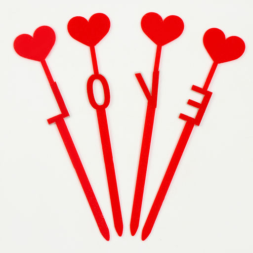 Набор для украшения Любовь, набор 4 шт. - Страна карнавалия фото 3