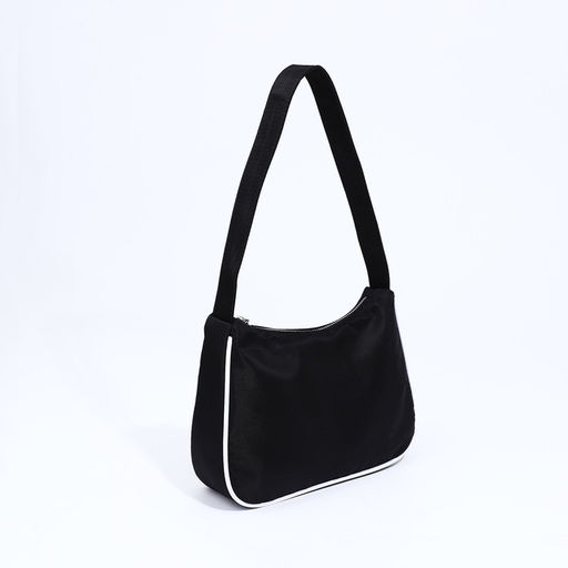 Сумка молодёжная на молнии, цвет чёрный - Simaland фото 2