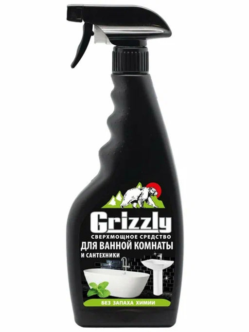 GRIZZLY ср-во Сверхмощное от загрязнений в ванной и туалете 500мл (спрей)