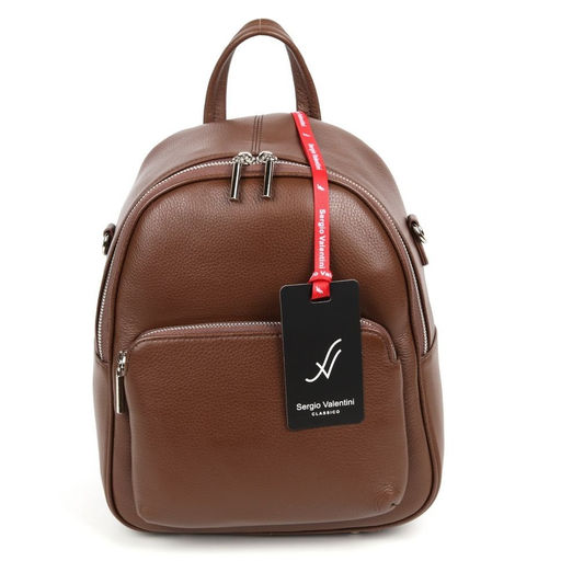 Женский кожаный рюкзак Sergio Valentini SV-SZ753/B Марун  фото 2