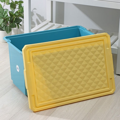 Контейнер для хранения игрушек на колесах Follow Me, 57 л, пластик, синий - Simaland фото 6