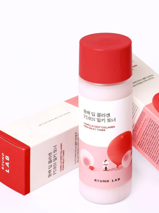 ROUND LAB Увлажняющий молочный тонер с экстрактом камелии и PDRN / Collagen Camellia, 150 мл