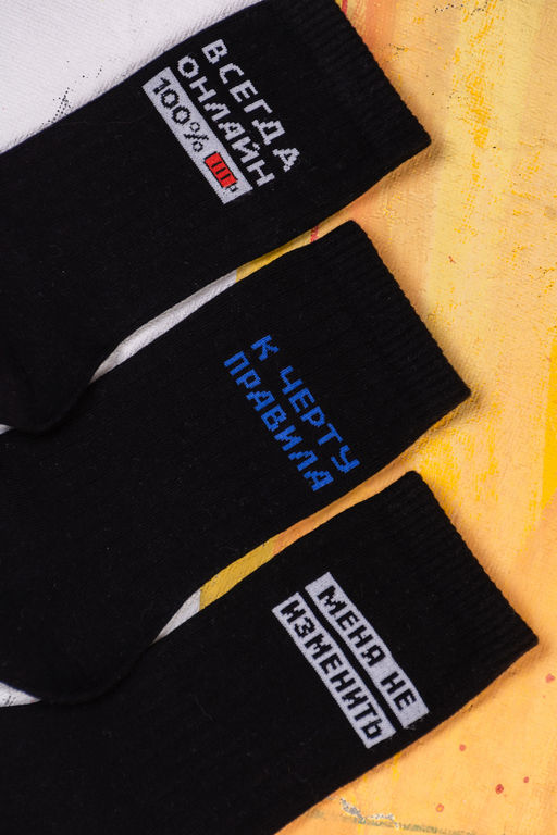 Цена за 6 пар. Носки Бунтарь мужские