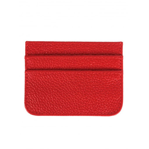 Обложка пропуск/карточка/проездной Croco-вк-210 натуральная кожа красный флотер (113) 264334