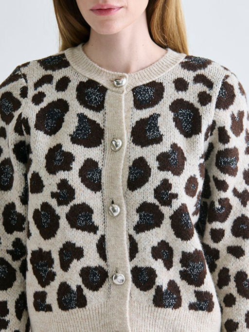 Bisiklet Yaka Desenli Kad?n Triko H?rka