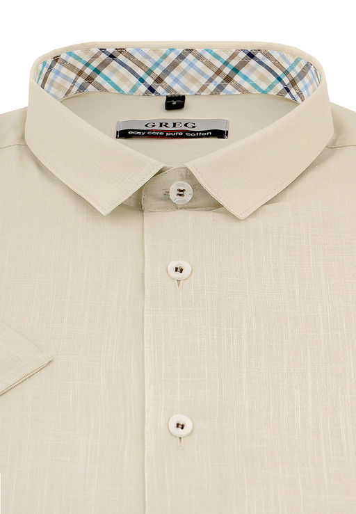 Сорочка мужская короткий рукав GREG 510/101/FLAM/Z/1_GB  фото 2