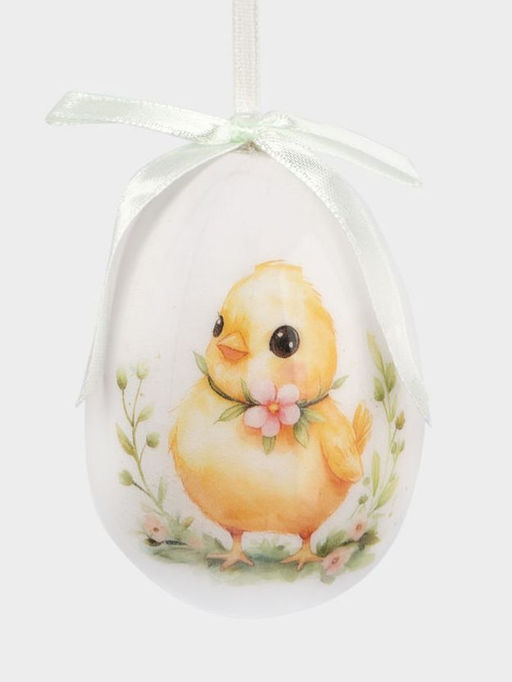 Подвеска, пасхальное яйцо, 8 см, пенопласт, Цыпленок, Interior Easter