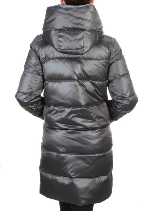 6809 DARK GREY Пальто зимнее женское KARERSITER (200 гр. холлофайбер) - Fashion фото 5