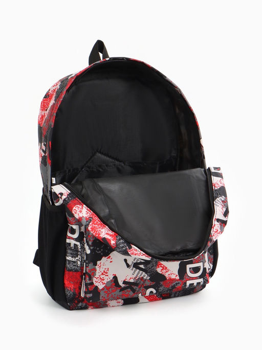 Рюкзак школьный на молнии, с карманами, с принтом, размер 30?13?42 см, голубой/серый