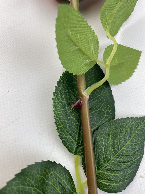 Роза силиконовая ароматизированная 55см, цвет персиковый