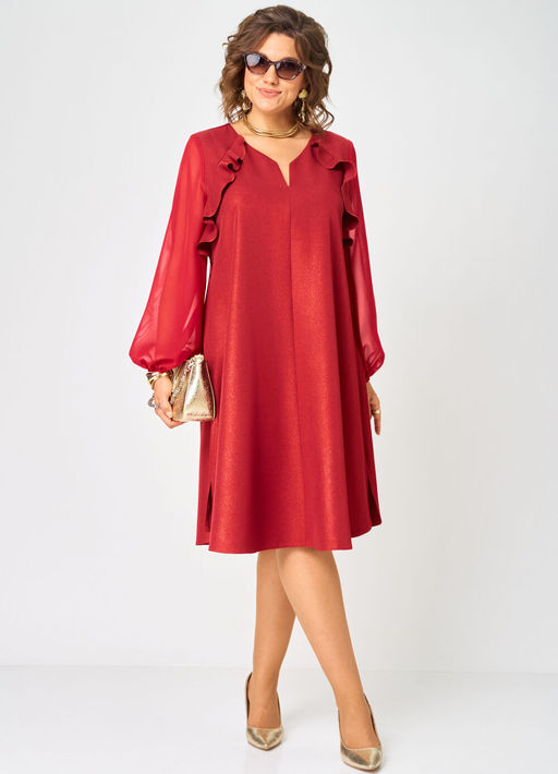 Платье EVA GRANT 7322 А красный