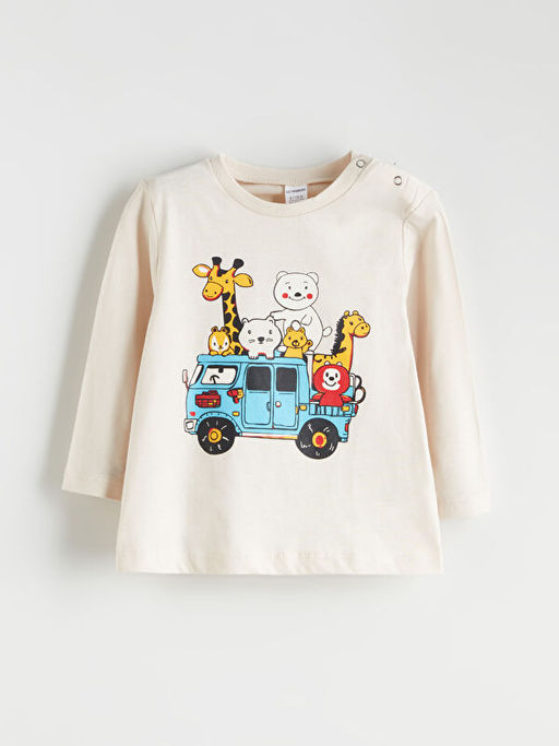 Bisiklet Yaka Erkek ?ocuk Pijama ?st