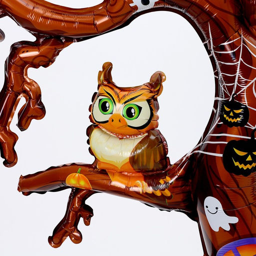 Воздушный шар фольгированный 50" «Дерево-хэллоуин», на подставке, под воздух