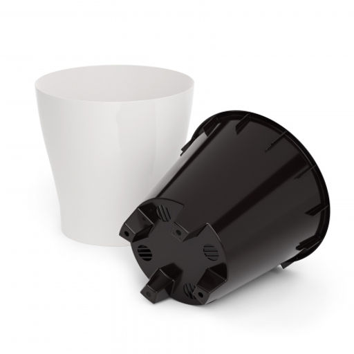 Цена за 2 шт. Горшок цв. "Лея" 2,2л двойной (белый) М7928