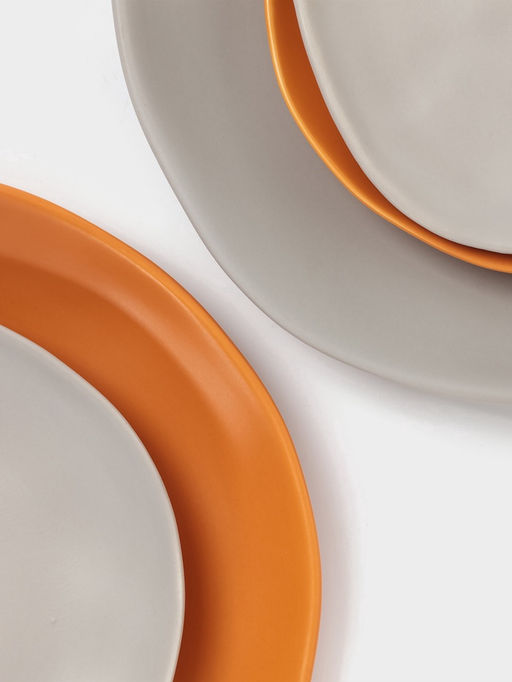 Тарелка Magistro Potter, d=26 см, фарфор, оранжевая фото 7