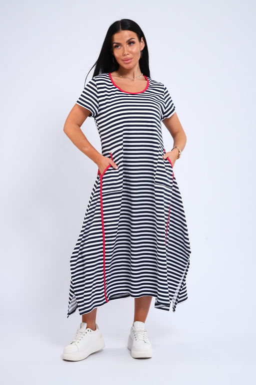 Платье оверсайз с карманами USHI