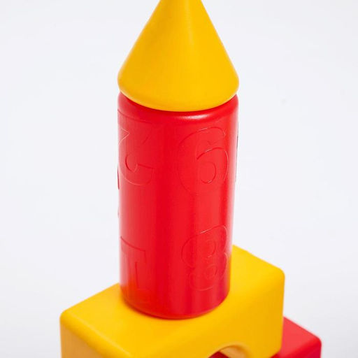 Кубики детские, пластиковые, цветные, 36 штук, 6 х 6 см - Соломон фото 8