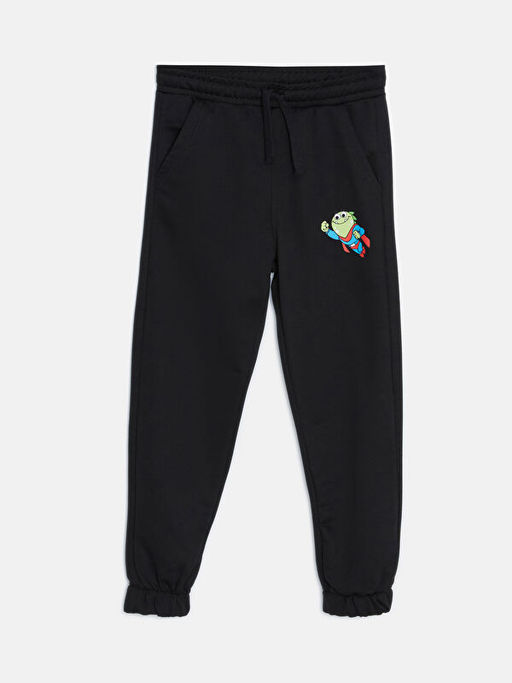 Beli Lastikli Bask?l? Erkek ?ocuk Jogger E?ofman Alt?