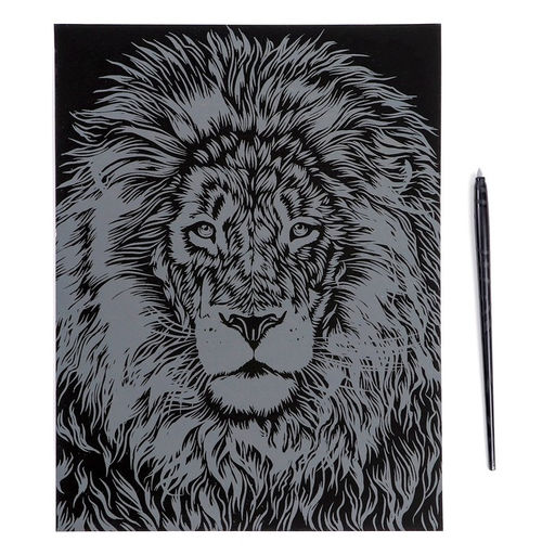 Гравюра большая «Африканский лев»