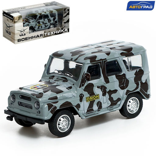 Машина металлическая УАЗ Hunter. ОМОН, инерция, 1:43 - АвтоГрад фото 4