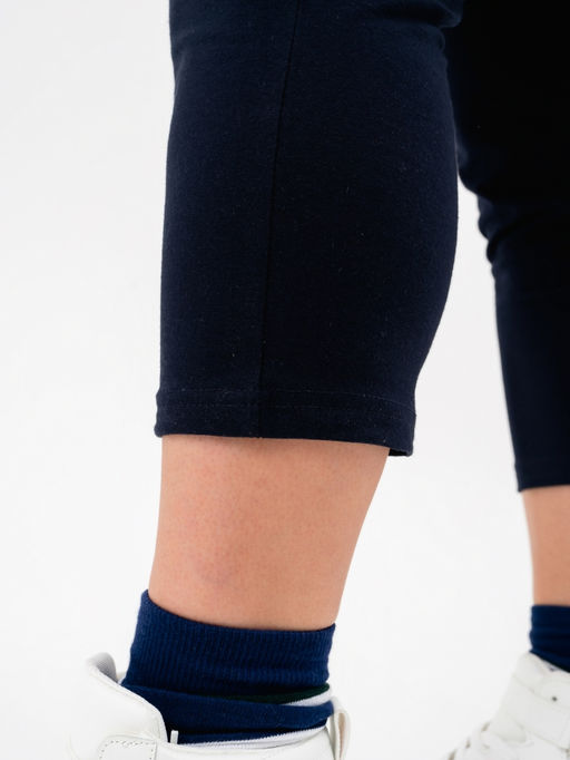 Бриджи хлопок 95, лайкра 5%темно-синие - Binita фото 5