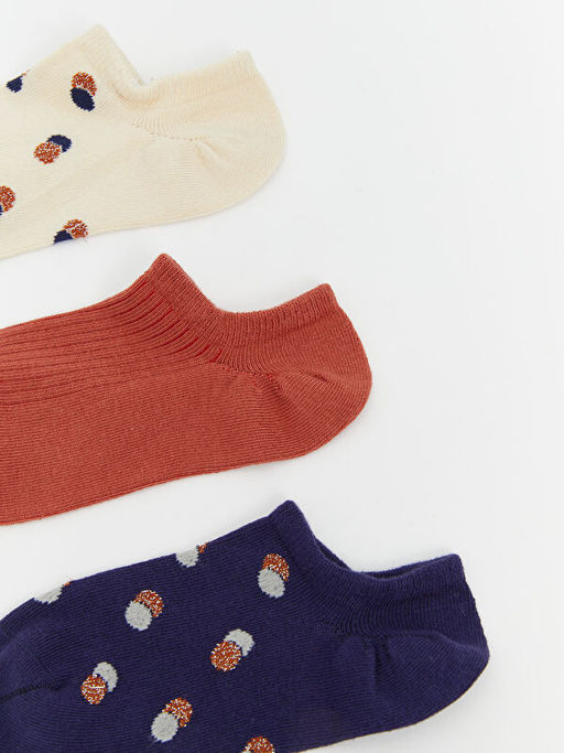 Bask?l? Kad?n Sneaker ?orap 3l?