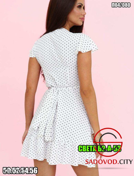 Платье на запах в горох - Bruno фото 6