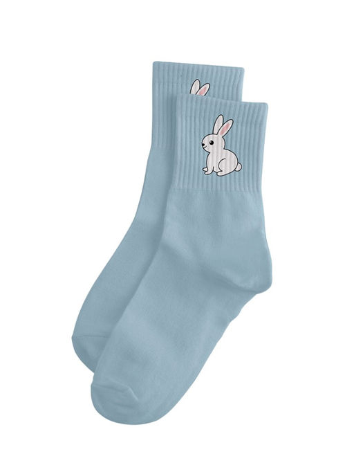 Носки женские "Cute bunny", р. 35-40, голубой
