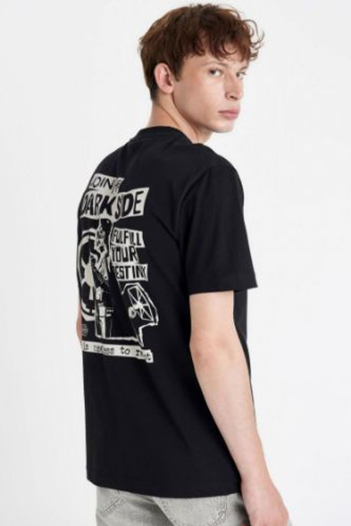 Star Wars Regular Fit Bisiklet Yaka S?rt Bask?l? K?sa Kollu Tisort