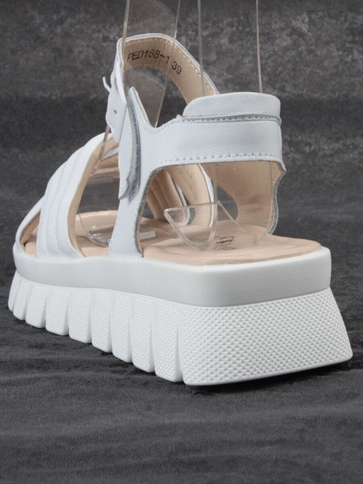 08-PED168-1 WHITE Босоножки женские (натуральная кожа)