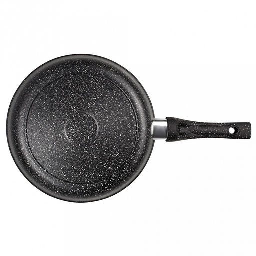 Сковорода-гриль с тефлоновым покрытием д26см "Гранит", h7см, s0,4см, ручка из термостойкого пластика (Россия)