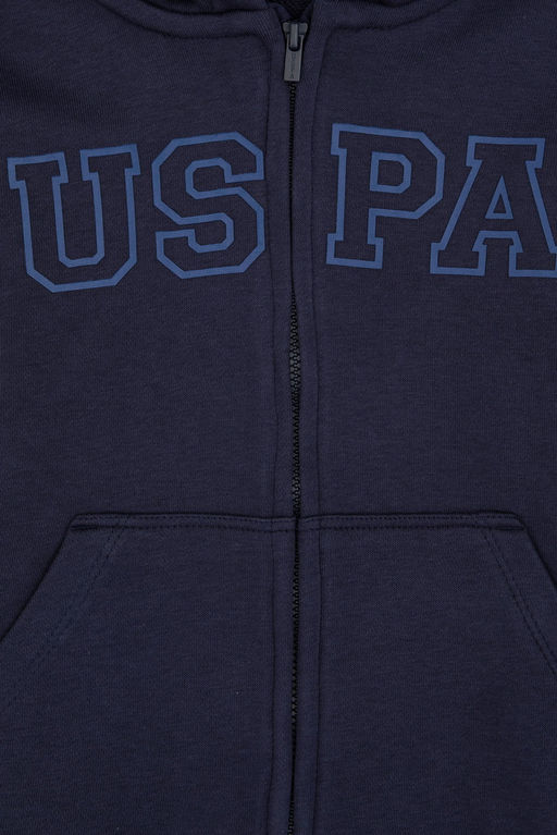 Erkek _ocuk A__k Lacivert Fermuarl_ _rme H_rka - U.s. polo assn фото 3