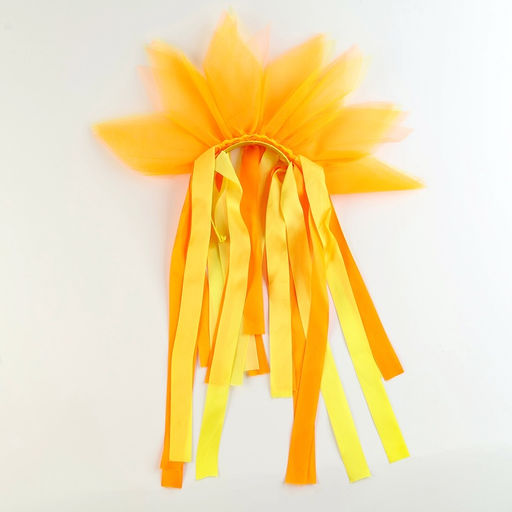 Карнавальный ободок «Лучистое солнце», жёлто-оранжевый