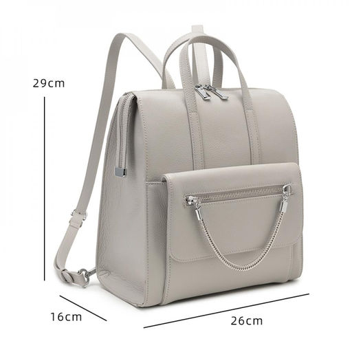 Рюкзак, кожа, MIRONPAN 6022 Молочный  фото 2