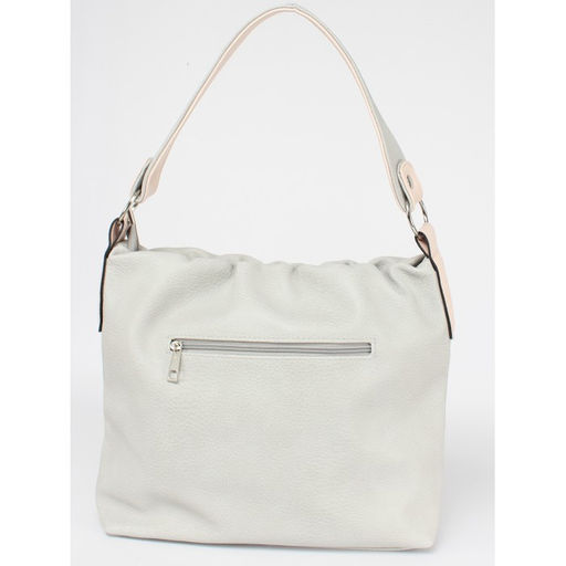 Сумка женская искусственная кожа ADEL-296, 1 отд/плеч рем, серый/розовый 259306 - Adelia фото 2