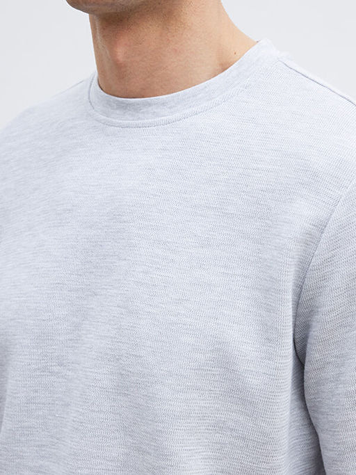 Bisiklet Yaka Uzun Kollu Erkek Ti??rt