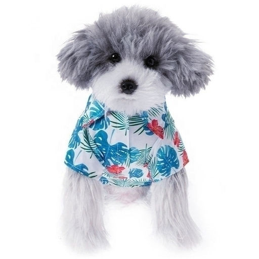 Рубашка для собак и кошек малых и средних пород "СТИЛЬНЫЙ БРО", принт пальмовые листья, размер XL, (лейбл)