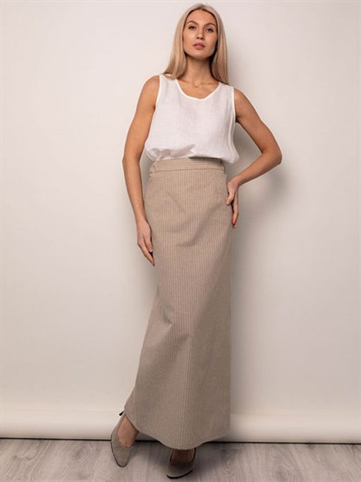 53% лен, 47% хлопок юбка - Волтри фото 7