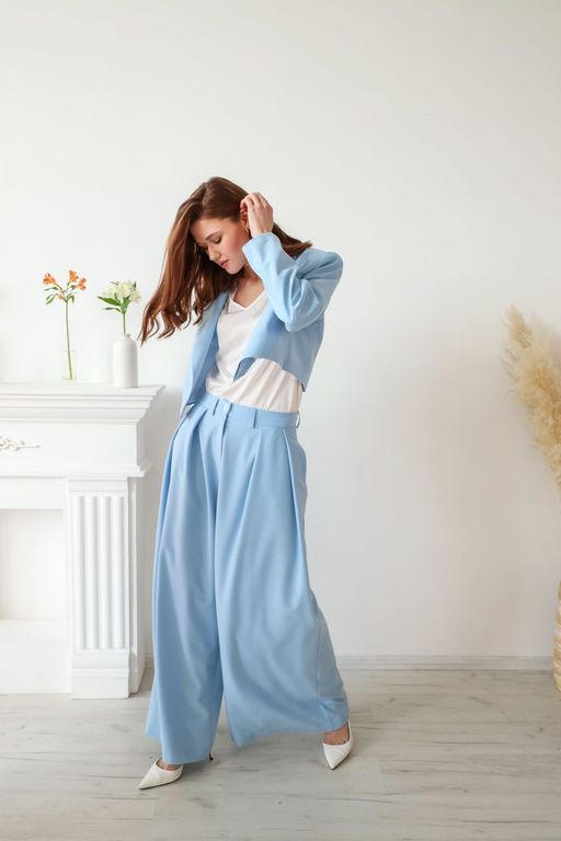 Костюм AURA 9097-170 голубой  фото 4