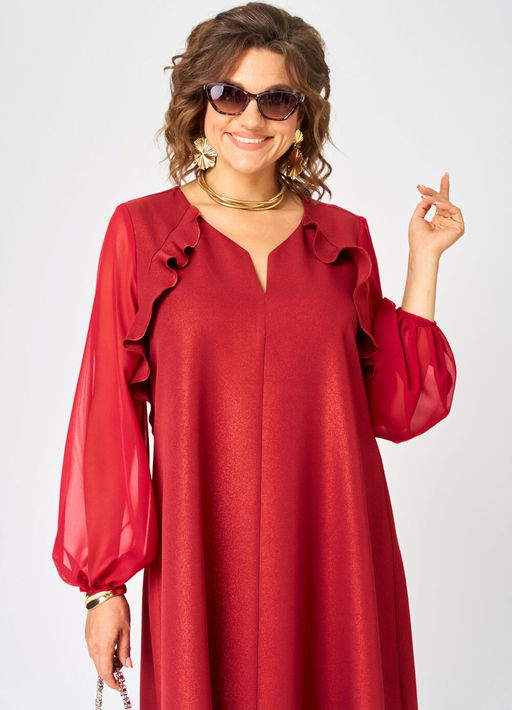 Платье EVA GRANT 7322 А красный